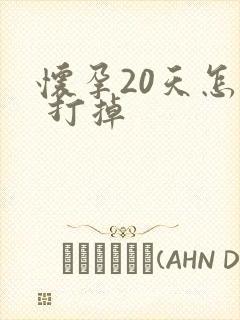 怀孕20天怎么 打掉