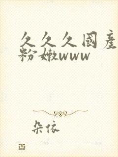 久久久国产精品粉嫩www