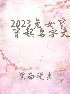 2023兔女宝宝起名字大全