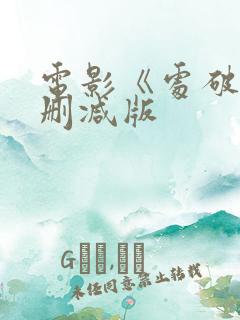 电影《处破》未删减版