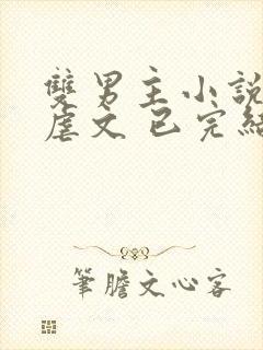 双男主小说推文虐文 已完结