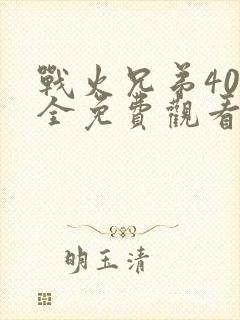 战火兄弟40集全免费观看