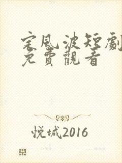 定风波短剧全集免费观看