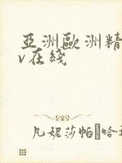 亚洲欧洲精品av在线