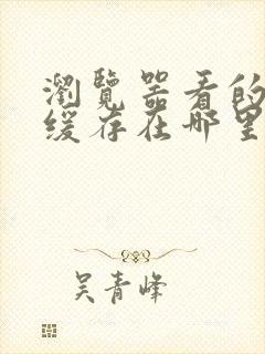 浏览器看的视频缓存在哪里手机