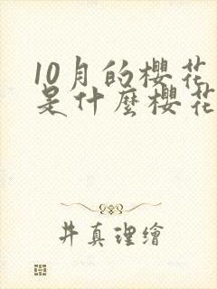 10月的樱花开是什么樱花