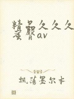 精品久久久久久蜜臀av