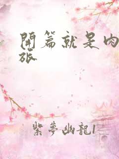 开篇就是肉的军旅