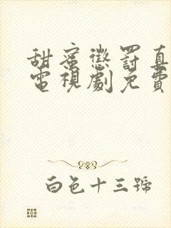 甜蜜惩罚真人版电视剧免费观看第二集