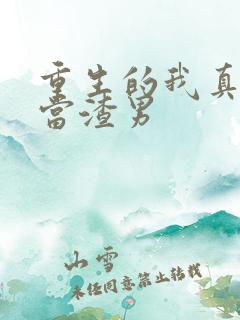 重生的我真没想当渣男