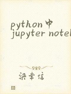 python中jupyter notebook