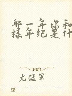 哪一年你和我一样年纪是什么歌