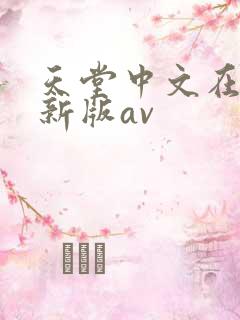 天堂中文在线最新版av