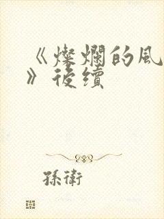 《灿烂的风和海》后续