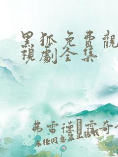 黑狐免费观看电视剧全集