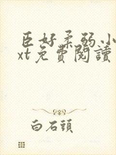 臣好柔弱小说txt免费阅读