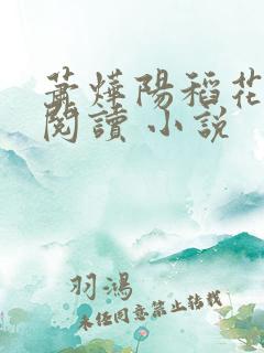 萧烨阳稻花免费阅读 小说