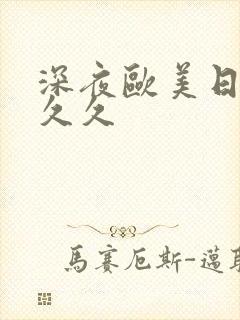 深夜欧美日韩久久久