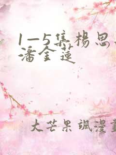 1—5集杨思敏潘金莲