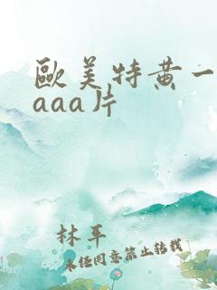 欧美特黄一级aaaa片