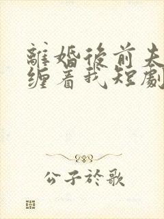 离婚后前夫总是缠着我短剧