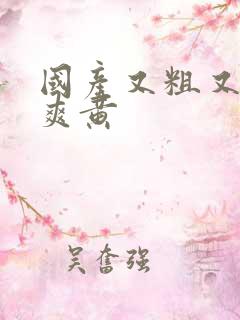 国产又粗又猛又爽黄