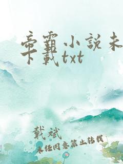 帝霸小说未删版下载txt
