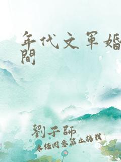 年代文军婚有空间