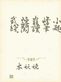 武炼巅峰小说在线阅读笔趣阁