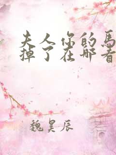 夫人你的马甲又掉了在哪看