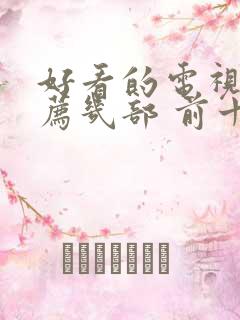 好看的电视剧推荐几部 前十名2024