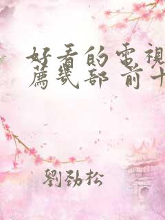 好看的电视剧推荐几部 前十名2025