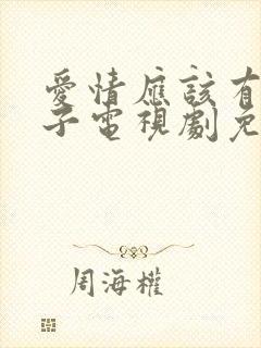 爱情应该有的样子电视剧免费观看