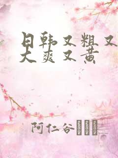 日韩又粗又猛又大爽又黄