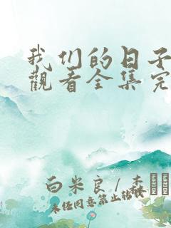 我们的日子免费观看全集完整版高清