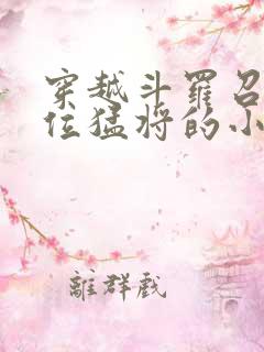 穿越斗罗召唤百位猛将的小说