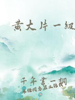 黄大片一级片