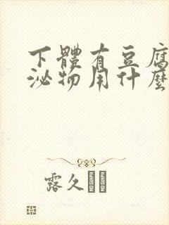 下体有豆腐渣分泌物用什么药