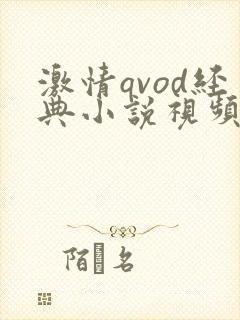 激情qvod经典小说视频