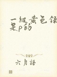 一级黄色录像片是p的