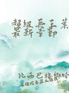 超级兵王叶谦2最新章节