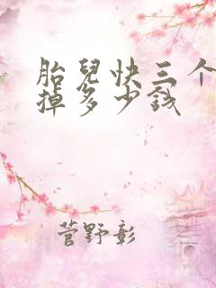 胎儿快三个月打掉多少钱