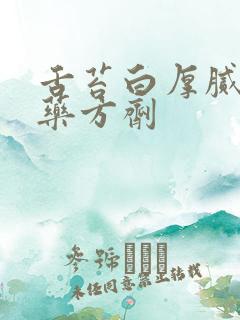 舌苔白厚腻的中药方剂