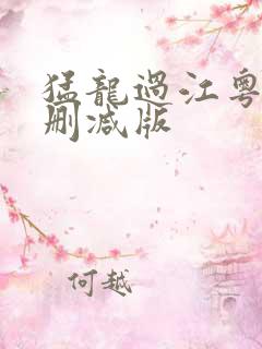 猛龙过江粤语未删减版