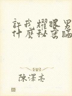 许我耀眼男主有什么秘密瞒着女主