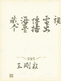 藏海传电视剧哪个台播出