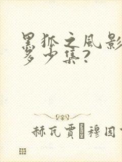 黑狐之风影一共多少集?