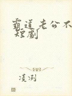 霸道老公不好惹 短剧