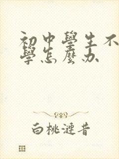 初中学生不想上学怎么办