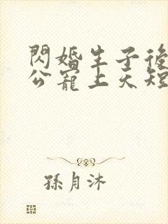 闪婚生子后被老公宠上天短剧合集